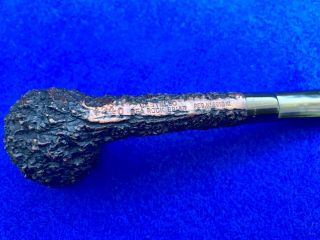 Late 1940s Castello Sea Rock REG No.  Vulcanite Ivory Bar Very Rare Pipe Craggy 6