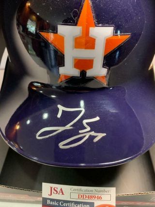 George Springer Houston Astros Jsa Rare Signed Full Size Batting Helmet