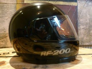 VINTAGE Shoei RF - 200 black Motorbike Helmet 53 XS - box,  papers and helmet bag 6