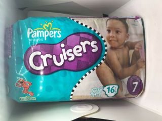 Vintage Pampers Cruisers Diapers Size 7 16ct RARE 2