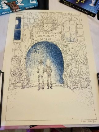 Conor Oberst Chris Riddell Better Oblivion Community Center Poster Numbered Rare