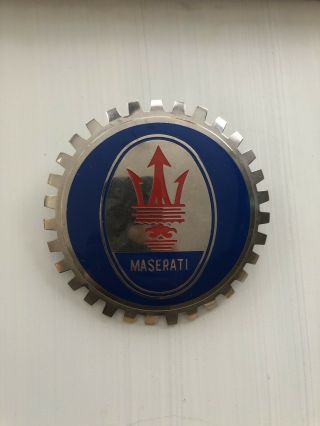 Maserati Vintage Grill Badge