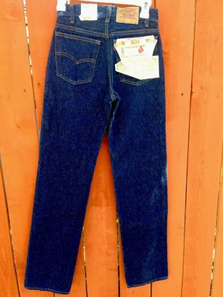 Nos Vintage Usa 1984 Levis 701 - 0115 - 501 High Rise Student Fit Jeans 25 W X 32