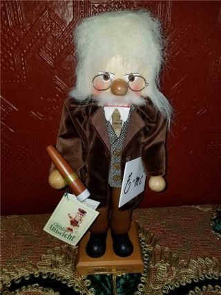 Rare 17 " Christian Ulbricht Nutcracker Albert Einstein Holding E=mc2 Sign