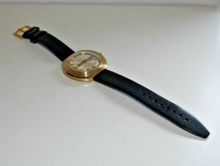 Vintage Timex Mechanical Wrist Watch 1973 Rare Retro 1970 ' s Gold Plated C514 2