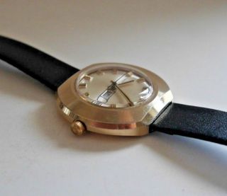 Vintage Timex Mechanical Wrist Watch 1973 Rare Retro 1970 ' s Gold Plated C514 5