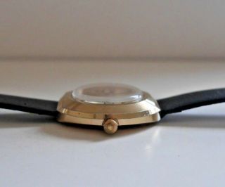 Vintage Timex Mechanical Wrist Watch 1973 Rare Retro 1970 ' s Gold Plated C514 6