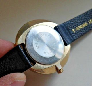Vintage Timex Mechanical Wrist Watch 1973 Rare Retro 1970 ' s Gold Plated C514 8