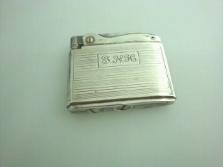 Vintage Sterling Silver Ronson Adonis Pocket Lighter