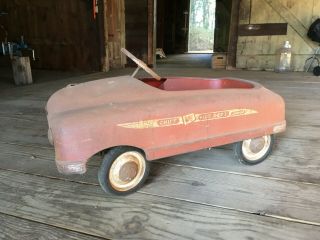 Vintage Pedal Car - Antique 1950 Bmc Fire Dept.  Pedal Car -