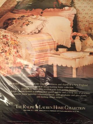 Rare HTF Old Stock Ralph Lauren ALLISON Queen/Full Comforter 10