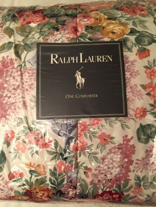Rare HTF Old Stock Ralph Lauren ALLISON Queen/Full Comforter 12