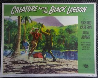 Rare Creature From The Black Lagoon Monster On Beach 1954 Lobby Card 7