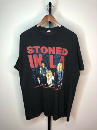 Guns N Roses Stoned In La Vintage Shirt 1989 Size Xl