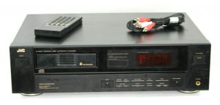 Jvc Xl - M401 6 Disc Cd Changer Vtg 1989 With Remote Rca Cable Japan