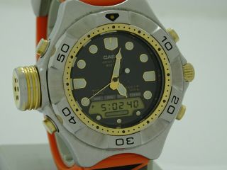 Vintage Casio Log Memory Divers 200m Watch Adp - 800 Very Rare Japan K