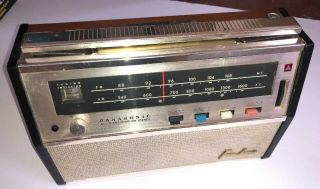 Vintage Panasonic All Transistor Am/fm Radio Model T - 35 - - Rare Vtg