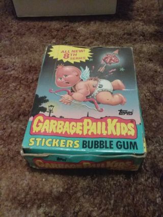 Vintage 1987 Topps Garbage Pail Kids Cards 8th Series Box 34 Packs