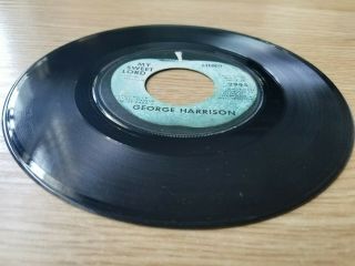 The Beatles George Harrison Apple 45 record MY SWEET LORD Rare Blue Label Error 5