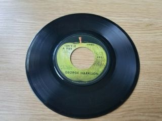 The Beatles George Harrison Apple 45 record MY SWEET LORD Rare Blue Label Error 6