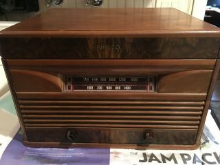 Vintage Philco Radio/record Player Model 42 - 1001 - Tube Type
