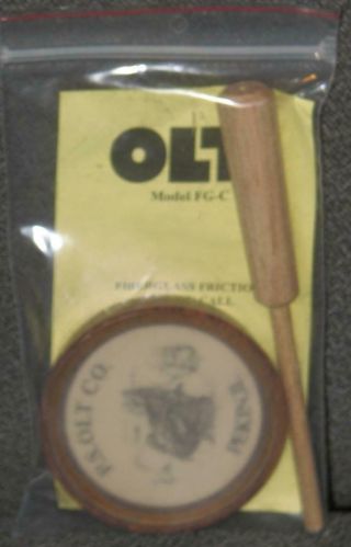 Vintage Ps Olt Turkey Call Fiberglass Friction Fg - C In Package