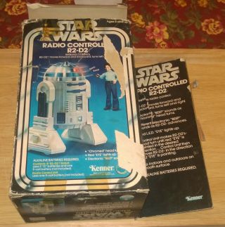 Vintage 1978 Star Wars Radio Controlled R2 - D2 Droid With Remote And Box