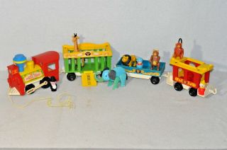 Vintage Fisher Price Little People Circus Train 991 Complete
