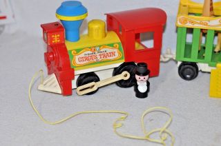Vintage Fisher Price Little People Circus Train 991 Complete 2