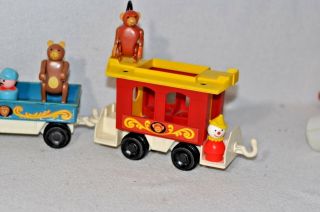 Vintage Fisher Price Little People Circus Train 991 Complete 5