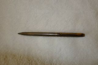 Vintage Sterling Silver Gt Parker 75 Classic Cisele Grid Twist Pencil