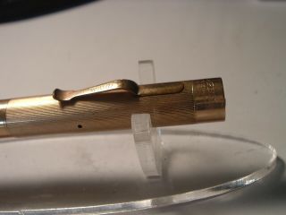 Antique Stunning 1920s vintage Art Deco Wahl Gold Fountain Pen No 3 Nib 2