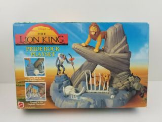 Vintage Mattel Lion King Pride Rock Playset 100 Complete 