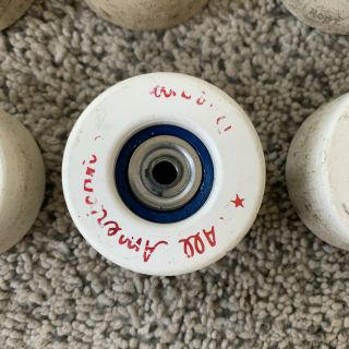 Vintage Set of 8 All American Dream Roller Skate Wheels Rare Find All 2