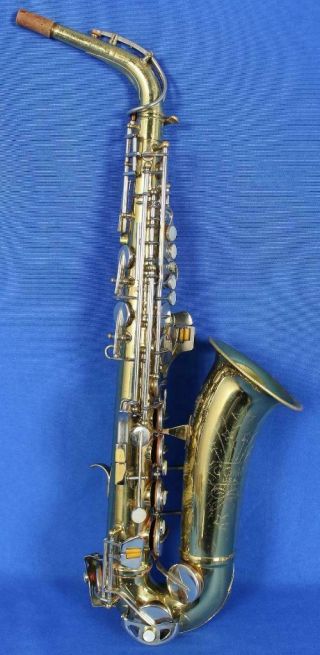 Vintage Conn Shooting Star Alto Saxophone Sax Woodwind Instrument w/ Case 2