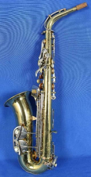 Vintage Conn Shooting Star Alto Saxophone Sax Woodwind Instrument w/ Case 8