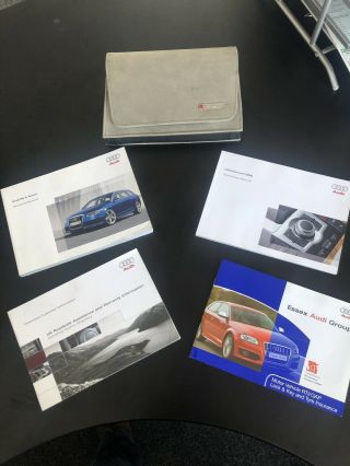 Suede Audi Rs6 Wallet And Instruction Book Pack Rare