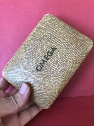Very Rate Vintage Omega Watch Storage Case Box For Old Gold Model