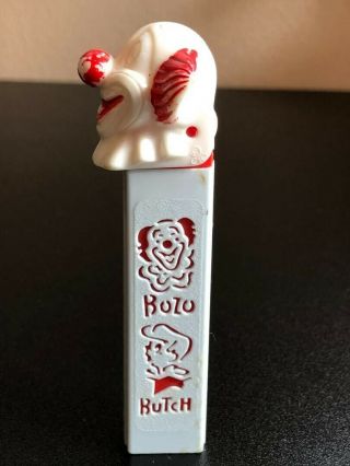 Vintage Rare 1960s Bozo The Clown Die Cut Butch Pez Candy Dispenser No Feet