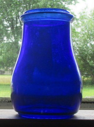 Rare Vintage Lantern Cobalt Blue Globe - Blue By Railroads