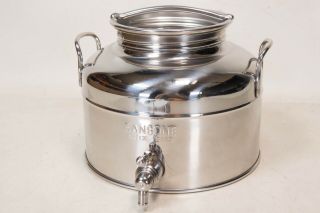 Sansone Stainless Inox 18/10 2 Litre Fusti Water Lever Spout Vintage Pot 2l 5