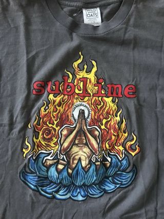 Vintage 1997 Sublime Shirt Wild Oats Made In USA Size Large 2