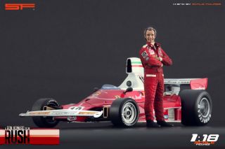 1:18 Niki Lauda & James Hunt VERY RARE figurines NO CARS for RUSH cars 3