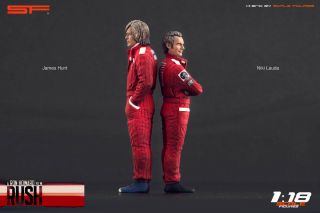 1:18 Niki Lauda & James Hunt VERY RARE figurines NO CARS for RUSH cars 4