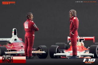 1:18 Niki Lauda & James Hunt VERY RARE figurines NO CARS for RUSH cars 5