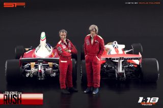 1:18 Niki Lauda & James Hunt VERY RARE figurines NO CARS for RUSH cars 6
