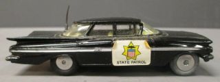 Corgi 223 Vintage 1960 ' s Chevrolet State Patrol Car w/Original Box - Made in Gre 3