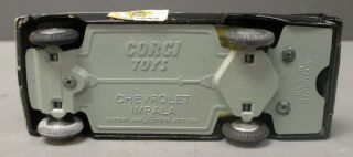 Corgi 223 Vintage 1960 ' s Chevrolet State Patrol Car w/Original Box - Made in Gre 6