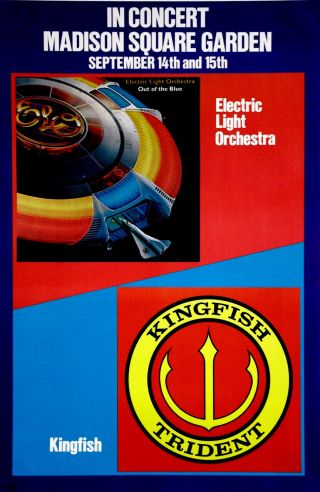 Electric Light Orchestra Elo Kingfish Vintage Promo Poster 1978