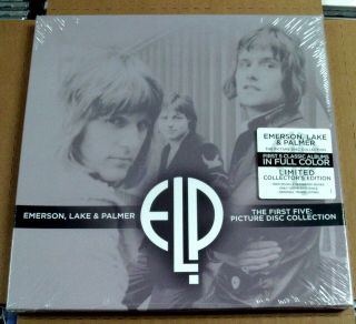 Emerson Lake & Palmer " The First Five " Rare Ltd Ed 5 Picture Disc Set
